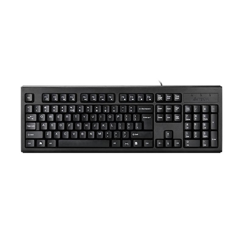 CK210A4T02_54048 A4 TECH KM-720 Q TR MM SİYAH USB KABLOLU KLAVYE - Görsel 1
