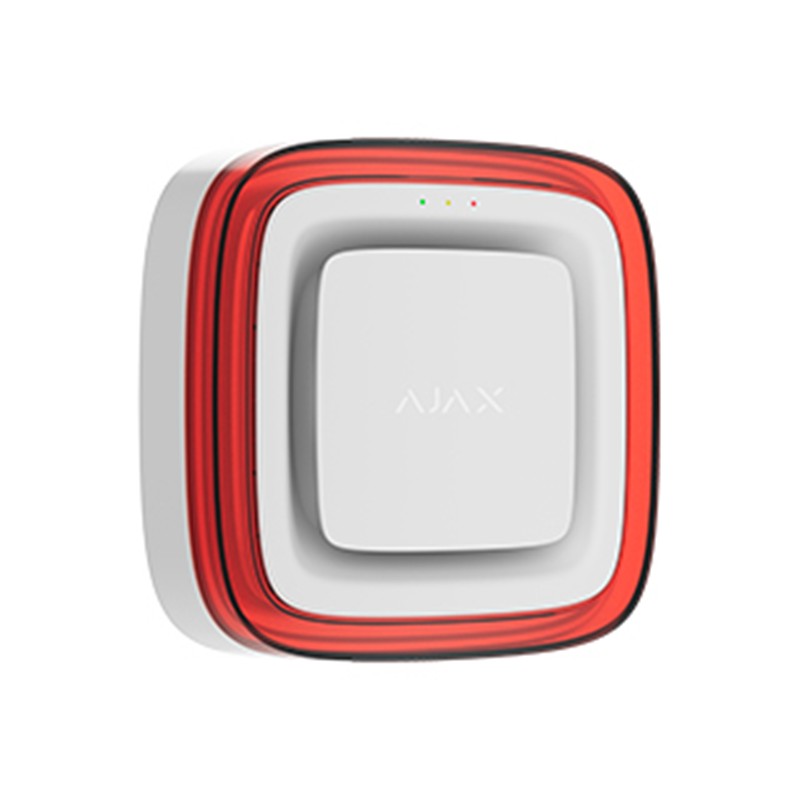 GA504AJX0004_73424 AJAX EN54 FIREPROTECT SOUNDER/VAD JEWELLER KABLOSUZ YANGIN ALARM FLAŞÖRLÜ SİREN BEYAZ RENK - Görsel 1