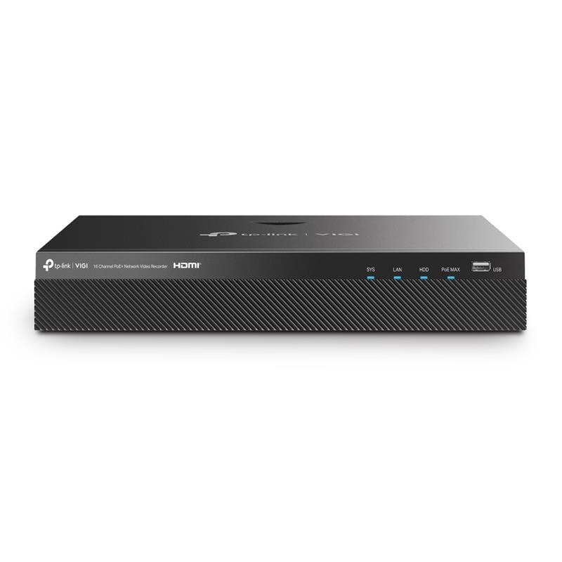 GU140VGI0008_70925 TP-LINK VIGI NVR2016H-16P V2 16 KANAL POE 4K 2 SATA H265+ ONVIF NVR KAYIT CİHAZI - Görsel 1