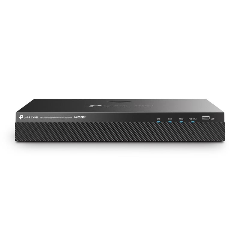 GU140VGI0012_70930 TP-LINK VIGI NVR2016H-16MP 16 KANAL 140W POE 4K 2 SATA H265+ ONVIF NVR KAYIT CİHAZI - Görsel 1