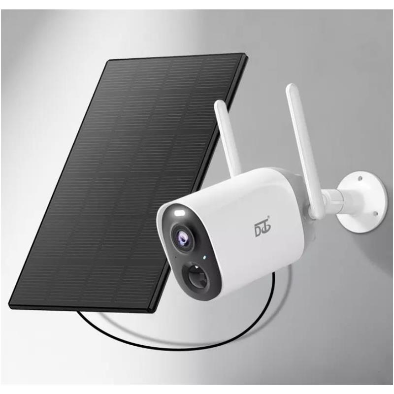 GU239DCT0001_55082 DCT CG7-S3A 2MP 3.3MM LENS IR LED / FULL COLOR DAHİLİ PİL ÇİFT YÖNLÜ KONUŞMA IP65 SOLAR PANEL WIFI KAMERA (VICO HOME) - Görsel 1