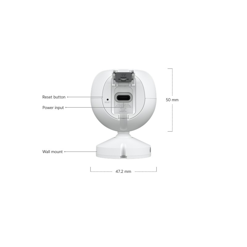 GU243UBN0001_77661 UBIQUITI UVC-G4-INS 4MP 2.8MM LENS 6 METRE IR ÇİFT YÖNLÜ KONUŞMA İNSAN/ARAÇ/HAYVAN ALGILAMA WIFI IPX5 KAMERA - Görsel 1