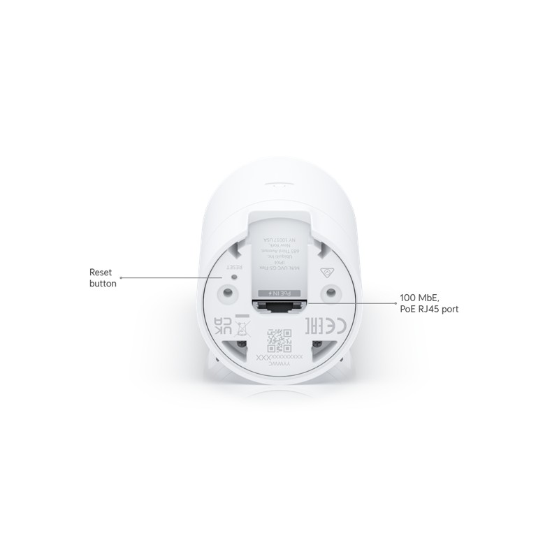 GU243UBN0003_77670 UBIQUITI UVC-G5-FLEX 4MP 2.8MM LENS 6 METRE IR DAHİLİ MİKROFON İNSAN/ARAÇ/HAYVAN ALGILAMA IPX4 POE KAMERA - Görsel 1