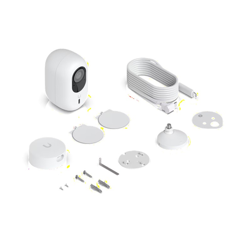 GU243UBN0004_77679 UBIQUITI UVC-G6-INS-W 8MP 2.8MM LENS 6 METRE IR ÇİFT YÖNLÜ KONUŞMA PLAKA VE YÜZ ALGILAMA WIFI IPX5 KAMERA - Görsel 1