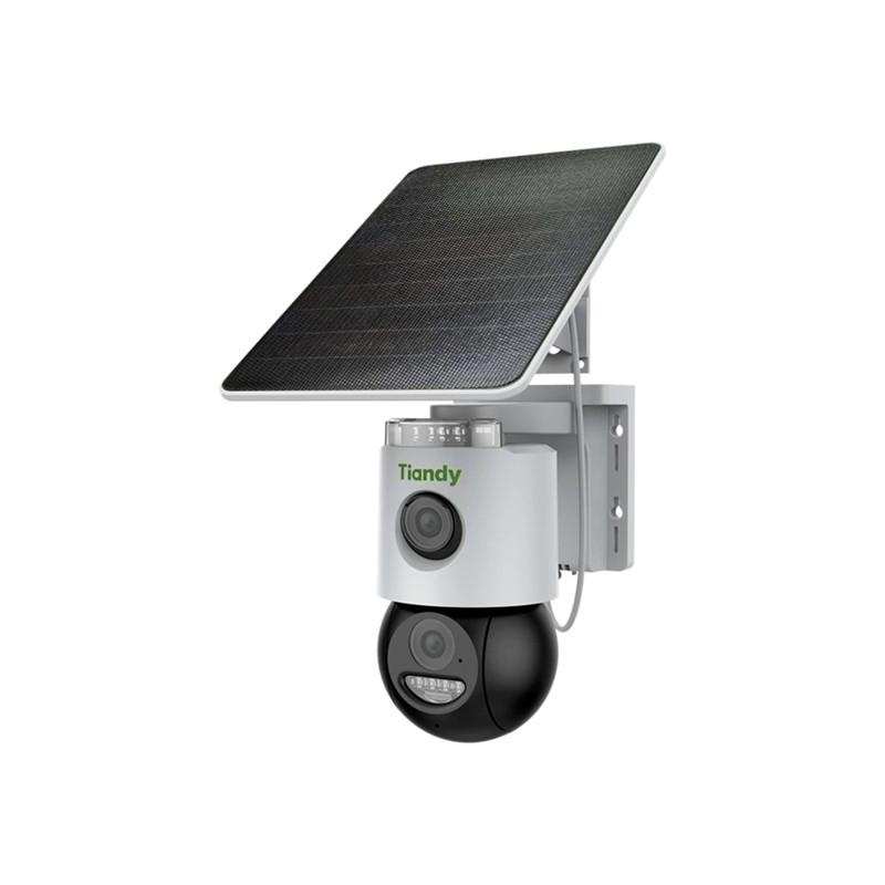 GU246TID0004_78937 TIANDY TC-H363N SPEC:9DA-4 3+3MP 4MM LENS 30 METRE DUAL LIGHT İNSAN VE ARAÇ ALGILAMA KİŞİ TAKİP PAN&TILT 4G SOLAR KAMERA - Görsel 1