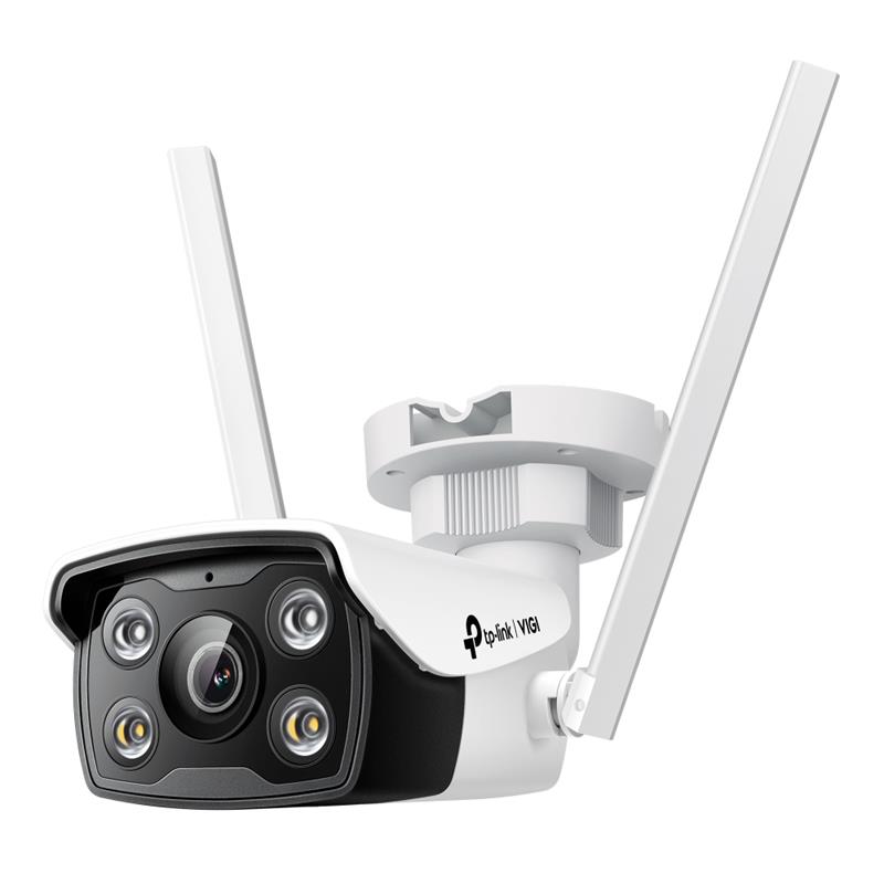 GU246VGI0001_68045 TP-LINK VIGI VIGI C340-W V2.20 4MP 4MM LENS 30 METRE 7/24 FULL COLOR İNSAN/ARAÇ ALGILAMA WIFI BULLET KAMERA - Görsel 1