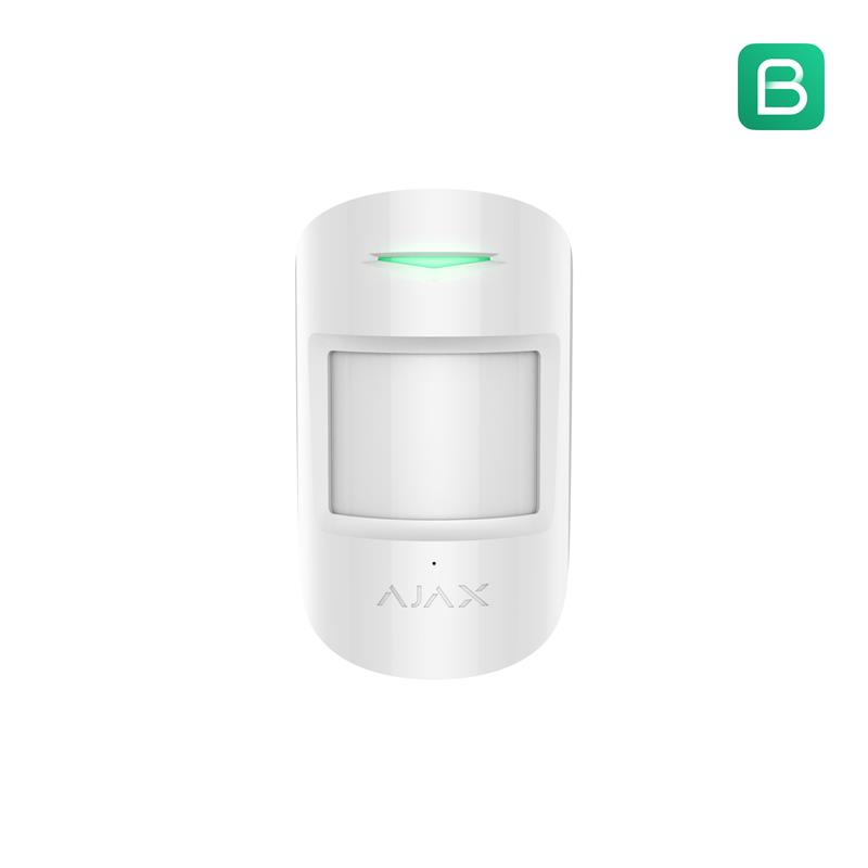 GU320AJX0032_40381 AJAX COMBIPROTECT KABLOSUZ PIR VE CAM KIRILMA KOMBİNE DEDEKTÖR BEYAZ RENK - Görsel 1
