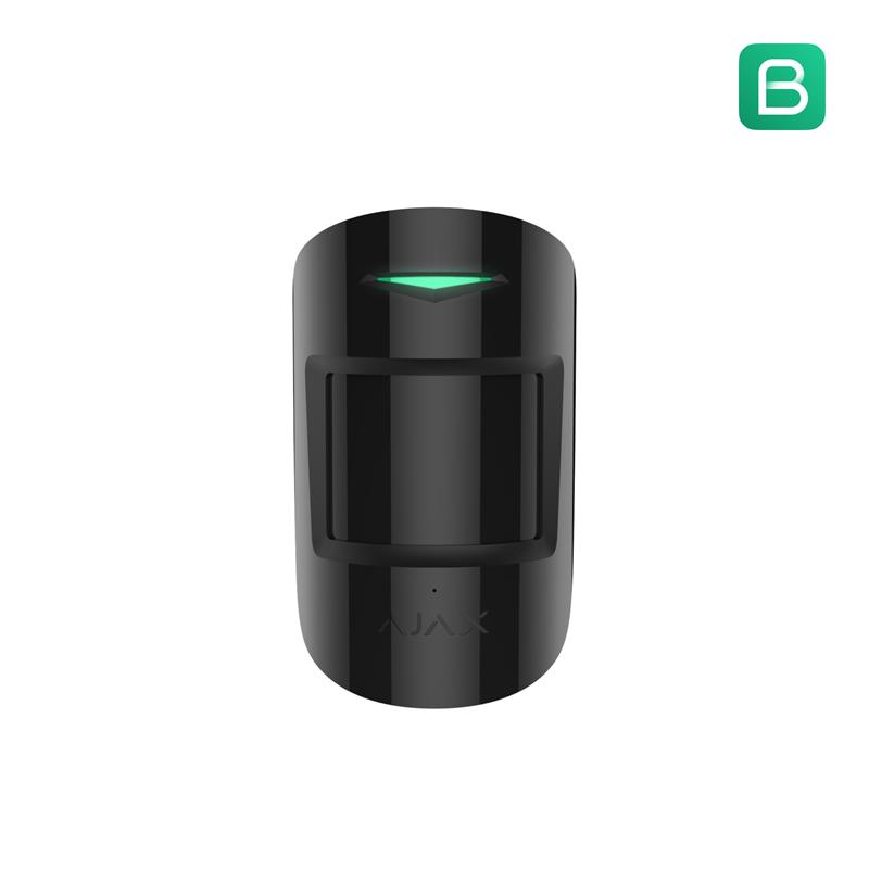 GU320AJX0034_40384 AJAX COMBIPROTECT KABLOSUZ PIR VE CAM KIRILMA KOMBİNE DEDEKTÖR SİYAH RENK - Görsel 1