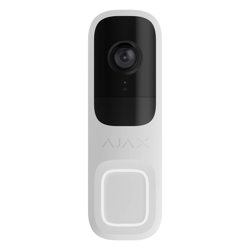 GU540AJX0013_76652 AJAX DOORBELL 4MP 6 METRE IR LED ÇİFT YÖNLÜ KONUŞMA ONVIF WIFI GÖRÜNTÜLÜ KAPI ZİLİ BEYAZ - Görsel 1