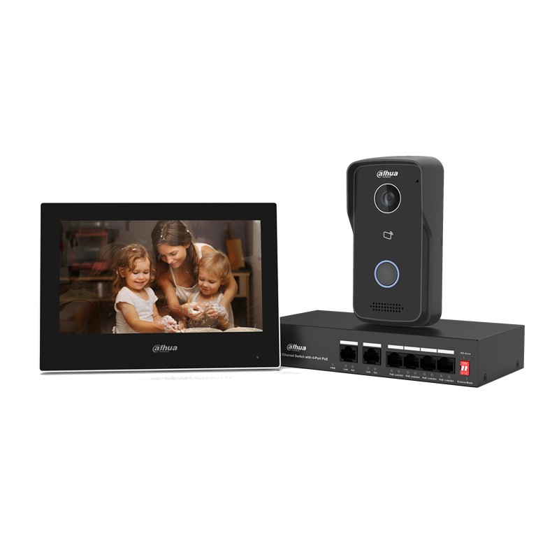 GU617DHA0003_78762 DAHUA KTP03-IP VILLA TİPİ GÖRÜNTÜLÜ INTERKOM KİTİ - Görsel 1