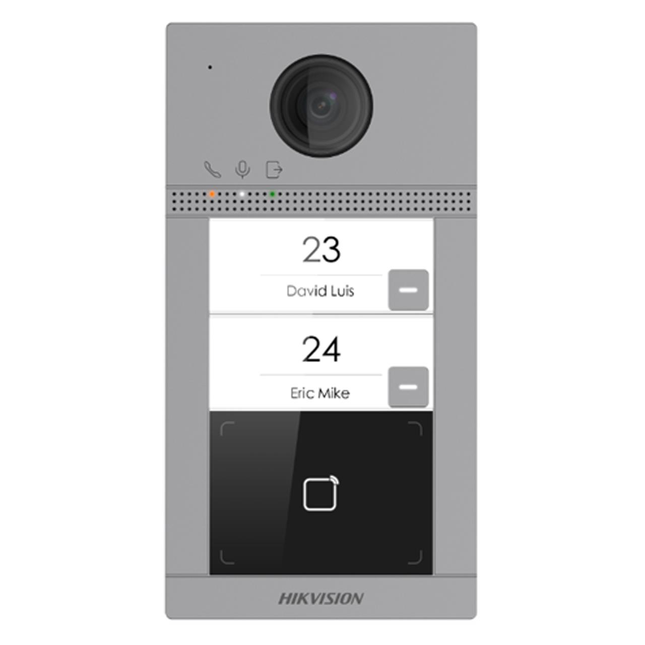 GU619HKN0011_51094 HIKVISION DS-KV8213-WME1(B) 2MP IR LED WIFI ÖZELLİKLİ İKİ ABONE İÇİN POE IP ÇAĞRI BUTONU - Görsel 1