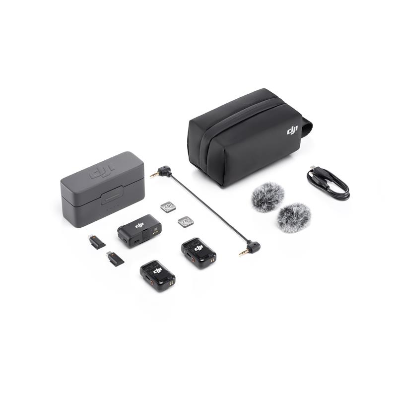 HB130DJI0003_62004 DJI MIC 2 KABLOSUZ MİKROFON (2TX-1RX-CHARGING CASE) (RESMI DIST GARANTILI) - Görsel 1