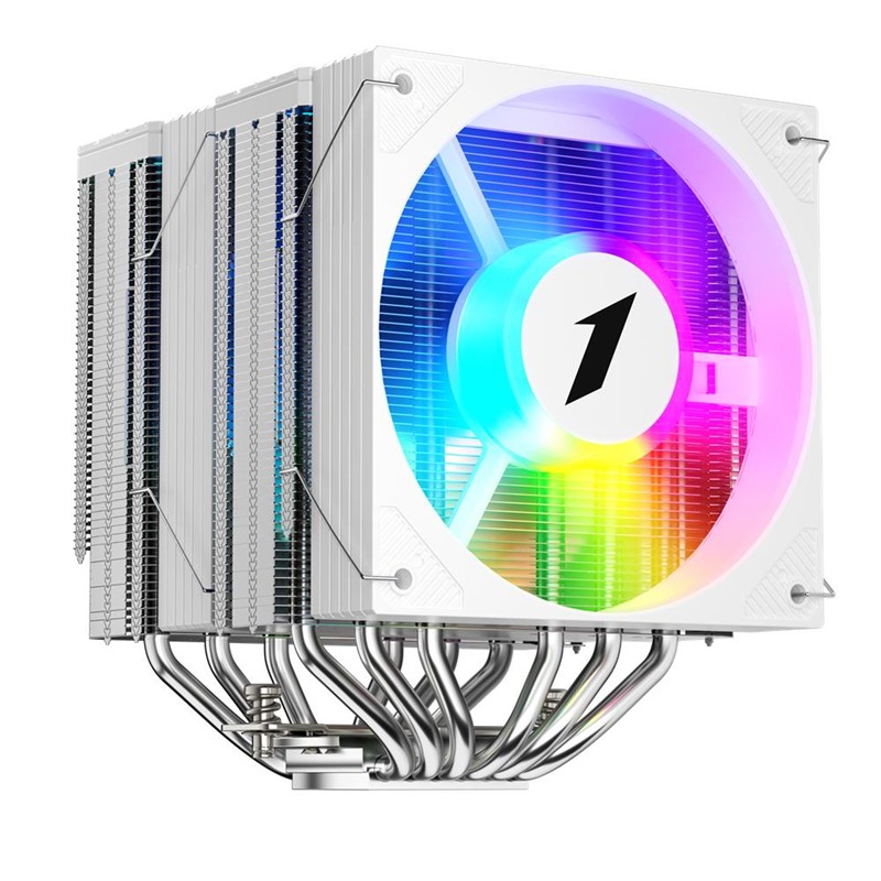 LC1101ST0016_76465 1ST PLAYER CRYO CY12LD BEYAZ 2X120MM 4PIN PWM+3PIN ARGB AM4-5/LGA 1851-1700 KULE TİPİ İŞLEMCİ SOĞUTUCU - Görsel 1