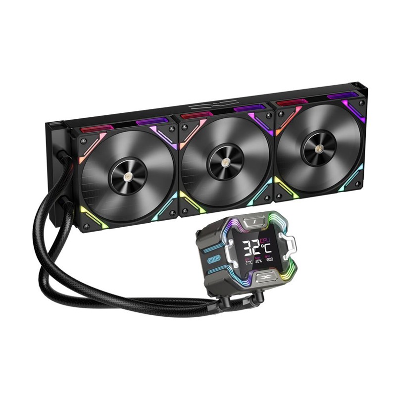 LC1101ST0021_76495 1ST PLAYER X STARSHIP E X360E MM SİYAH ARGB DİJİTAL EKRAN AM5 / LGA 1851 İŞLEMCİ SIVI SOĞUTUCU - Görsel 1