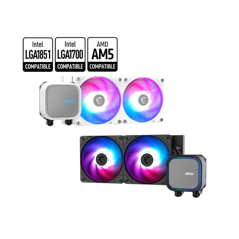 LC110MSI0033_73988 MSI MAG CORELIQUID A13 240 WHITE 240MM ARGB CPU SIVI SOĞUTUCUSU (LGA 1700/1851/AM4/AM5 UYUMLU) - Görsel 1