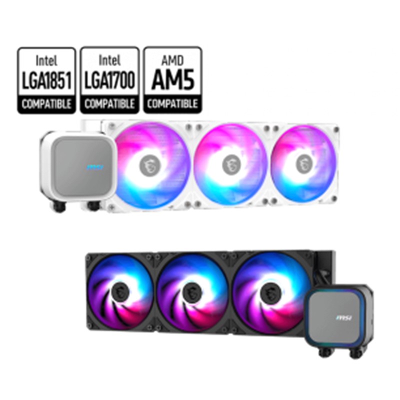 LC110MSI0041_75799 MSI MAG CORELIQUID A13 360 360MM WHITE ARGB CPU SIVI SOĞUTUCU (LGA1700/1851/AM5/AM4 UYUMLU) - Görsel 1