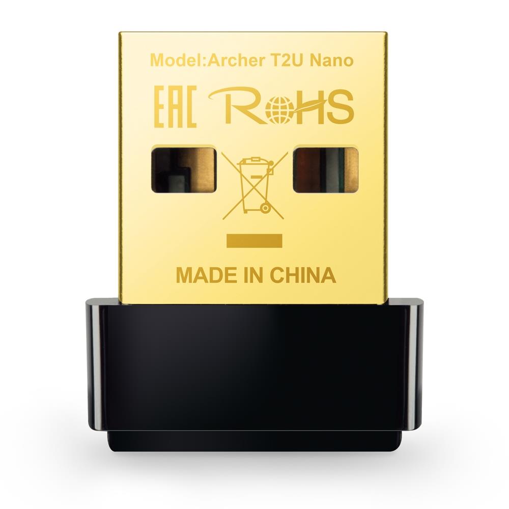 NE110TPL0024_32543 TP-LINK ARCHER T2U NANO AC600 WIRELESS USB ADAPTOR - Görsel 1