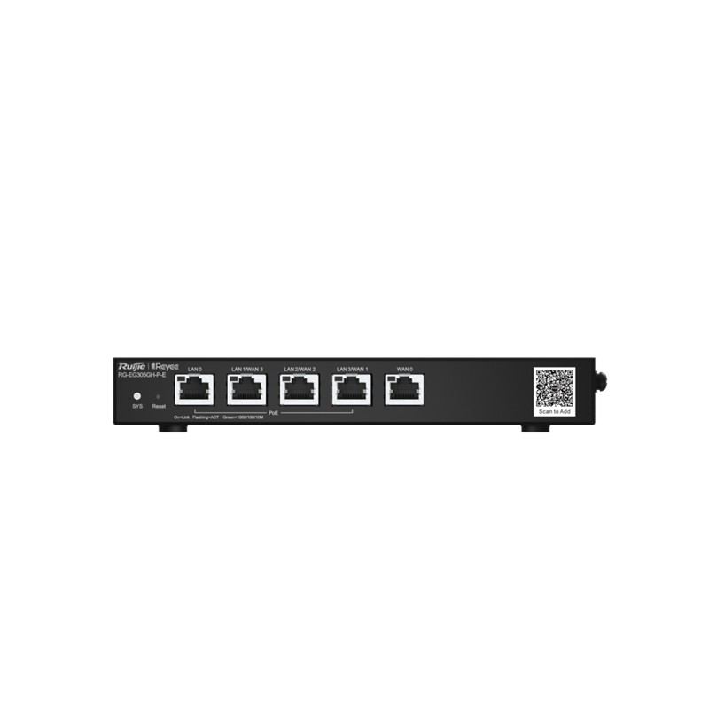 NG115RUJ0003_74259 RUIJIE REYEE RG-EG305GH-P-E 5 PORT 1.5GBPS 350 KULLANICI DESTEKLİ CLOUD YÖNETİLEBİLİR 60W POE ROUTER - Görsel 1