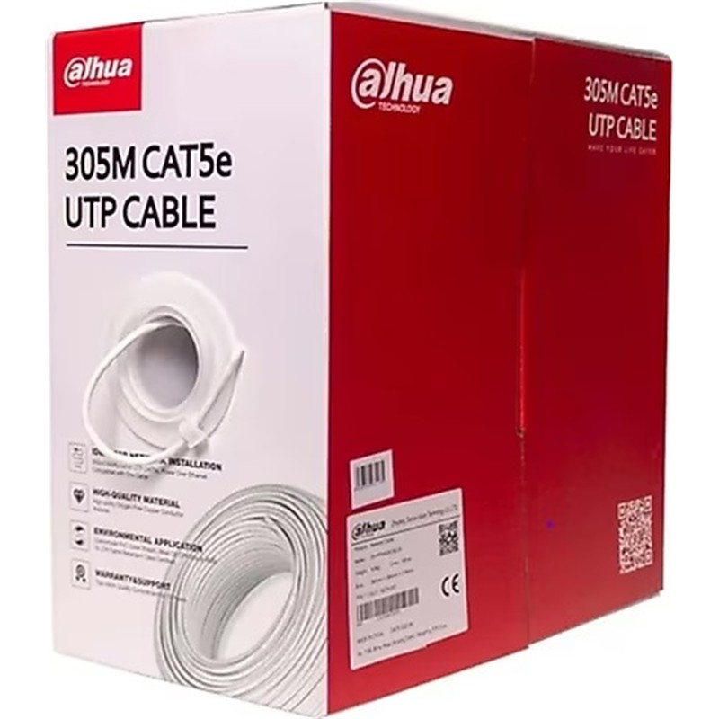 NK100DHA0007_75754 DAHUA PFM922I-6UN-C 305 METRE U/UTP 23AWG CCA GRİ RENK CAT6 KABLO - Görsel 1