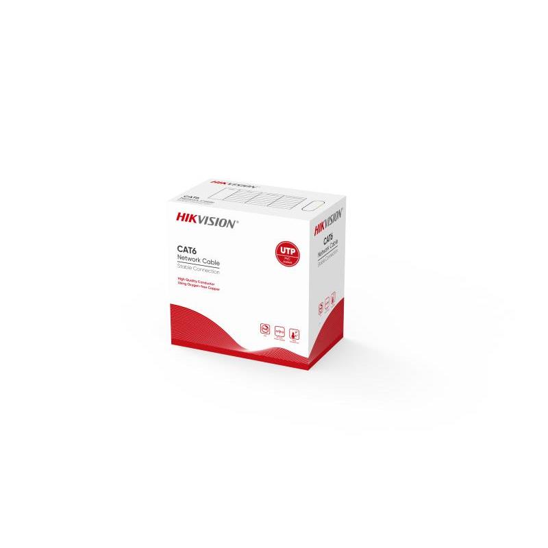 NK100HKN0003_72010 HIKVISION DS-1LN6U-G U/UTP 305 METRE CAT6 PVC 0.55MM 23 AWG %100 BAKIR GRİ RENK KABLO - Görsel 1