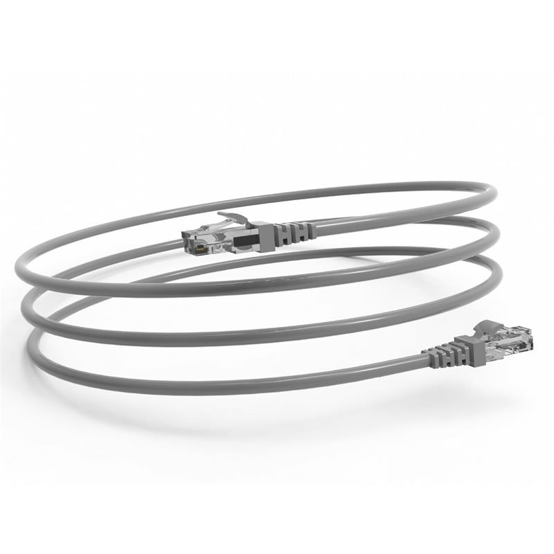NK100INC0003_53936 INCA ICAT6-01TG 1MT 24AWG CAT6 UTP PATCH KABLO GRİ - Görsel 1
