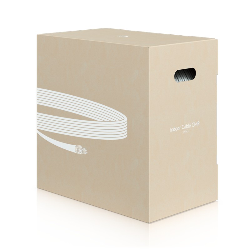 NK100UBN0004_77442 UBIQUITI U-CABLE-C6-CMR 23AWG FRPV 305 METRE %100 BAKIR CAT6 BEYAZ RENK NETWORK KABLOSU - Görsel 1