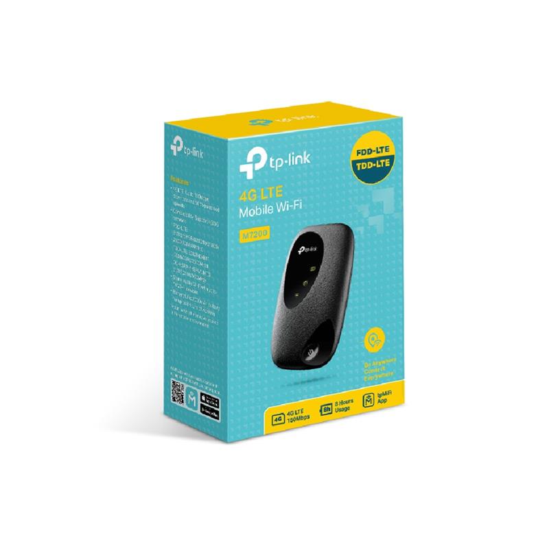 NP110TPL0180_60609 TP-LINK M7200 300MBPS 4G LTE MOBIL KABLOSUZ ROUTER - Görsel 1