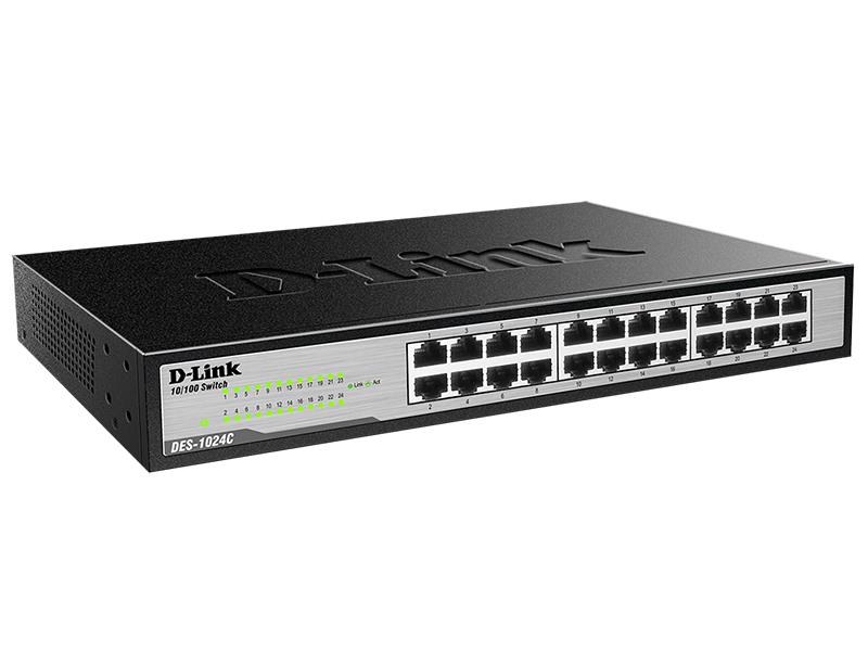 NS100DLI0055_22108 D-LINK DES-1024D 24 PORT 10/100 METAL KASA SWITCH - Görsel 1