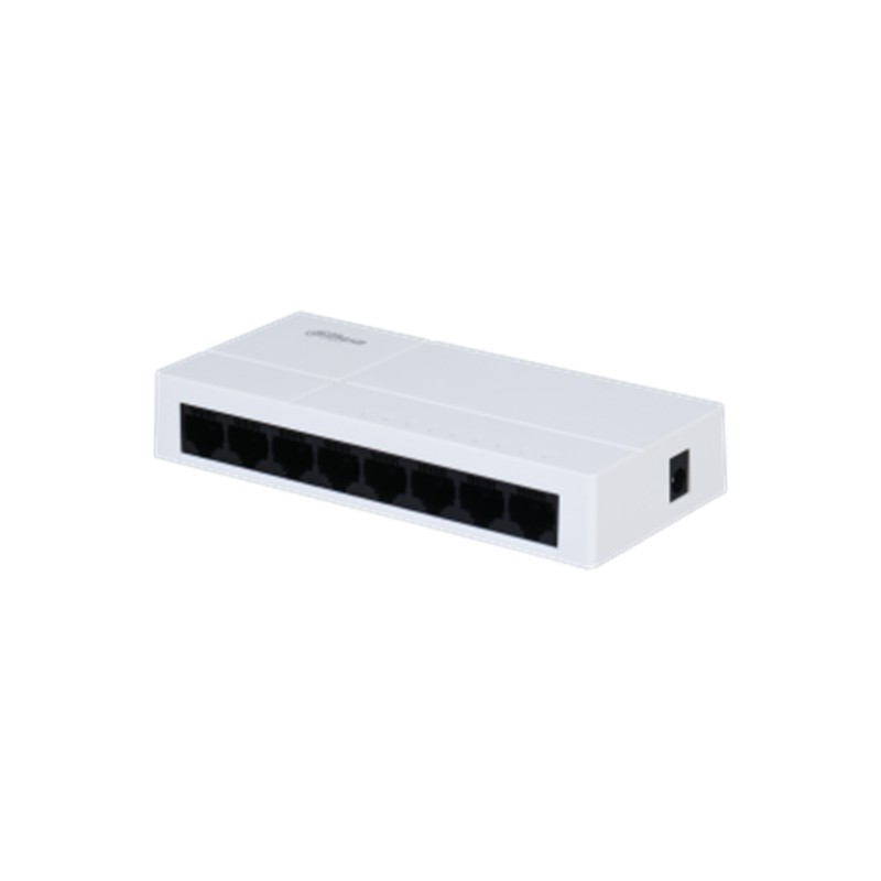 NS105DHA0006_78604 DAHUA PFS3008-8GT-L 8 PORT GIGABIT PLASTİK KASA SWITCH - Görsel 1