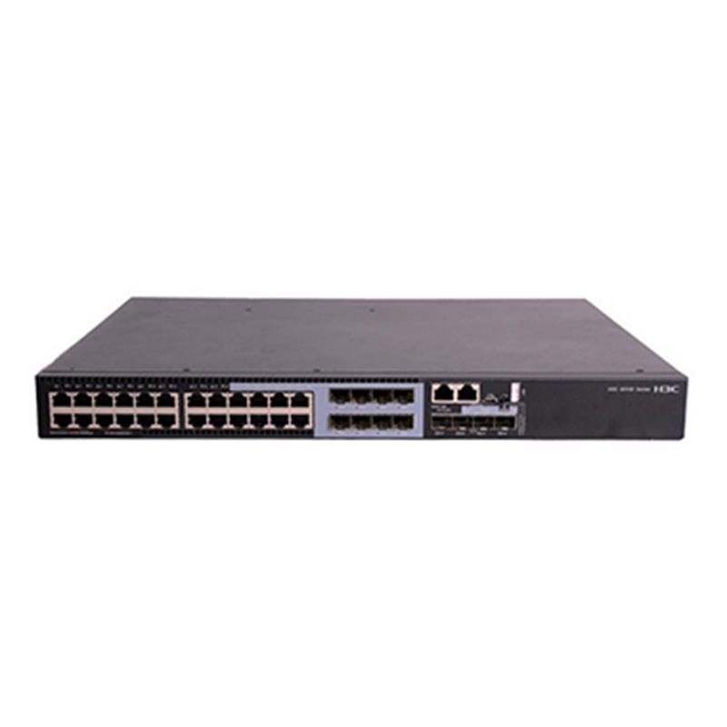 NS105H3C0010_59878 H3C 9801A1MM LS-5130S-28S-PWR-HI-GL 24 PORT GIGABIT+4X10GB SFP UPLINK CONSOLE PORT YÖNETİLEBİLİR 720W POE (ADAPTÖRSÜZ) - Görsel 1