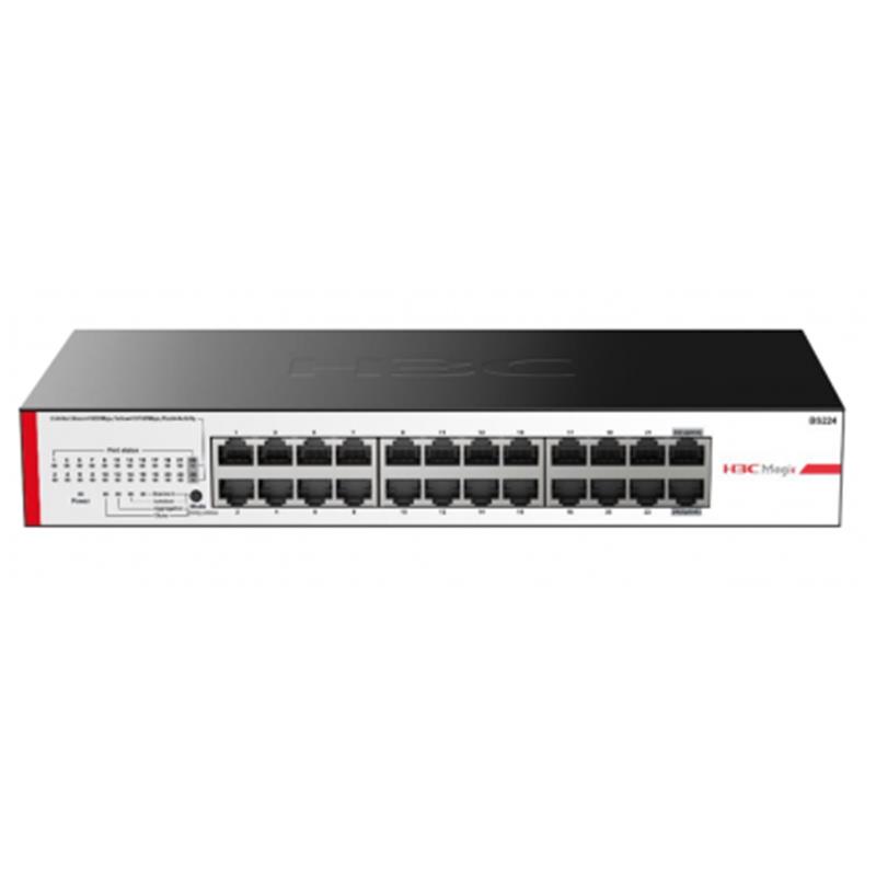 NS105H3C0019_66673 H3C MAGIC BS224 24 PORT GIGABIT METAL KASA RACKMOUNT SWITCH - Görsel 1