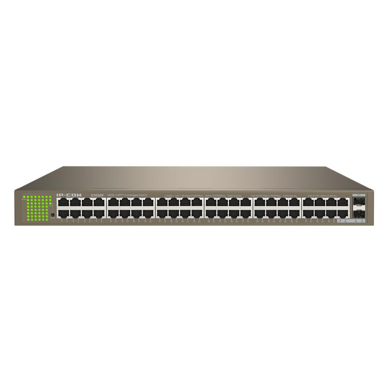 NS105IPC0023_71669 IP-COM IP-G1050F 48 PORT GIGABIT + 2X1GB SFP PORT RACKMOUNT SWITCH - Görsel 1