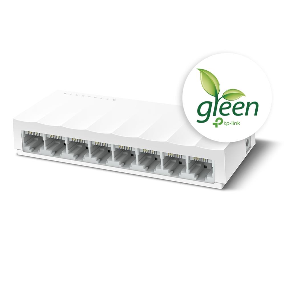 NS105TPL0011_34516 TP-LINK LS1008 8 PORT 10/100 PLASTİK KASA SWITCH - Görsel 1