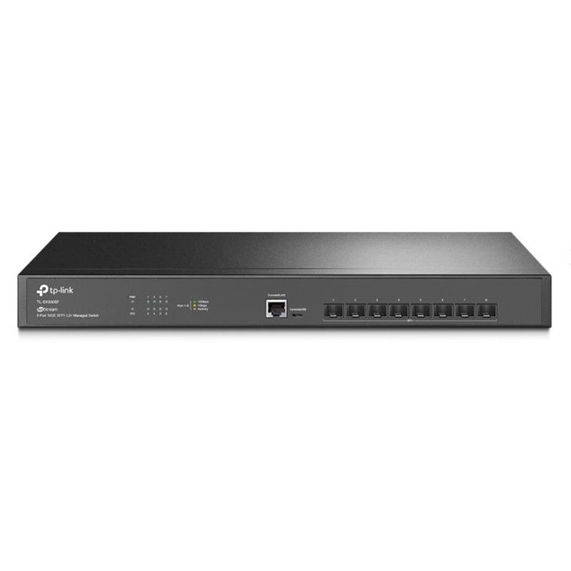 NS105TPL0024_51394 TP-LINK OMADA TL-SX3008F 8 PORT 10 GIGABIT SFP+ CONSOLE PORT LAYER2+ YÖNETİLEBİLİR RACKMOUNT SWITCH - Görsel 1