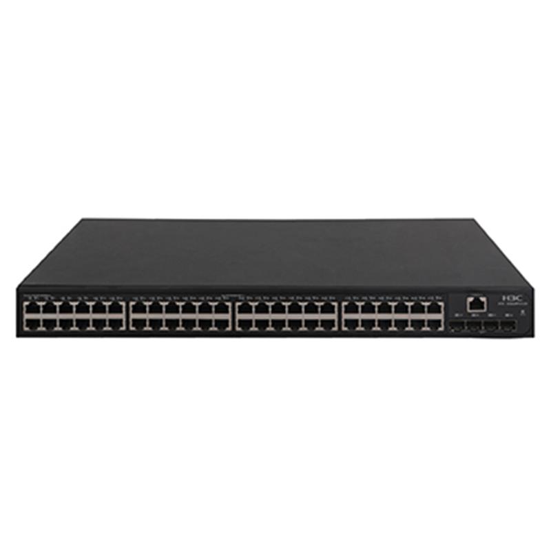 NS106H3C0003_51454 H3C LS-5048PV3-EI-PWR-GL 48 PORT GIGABIT + 4X1GB SFP UPLINK YÖNETİLEBİLİR L2 370W POE RACKMOUNT SWITCH(9801A1QQ) - Görsel 1