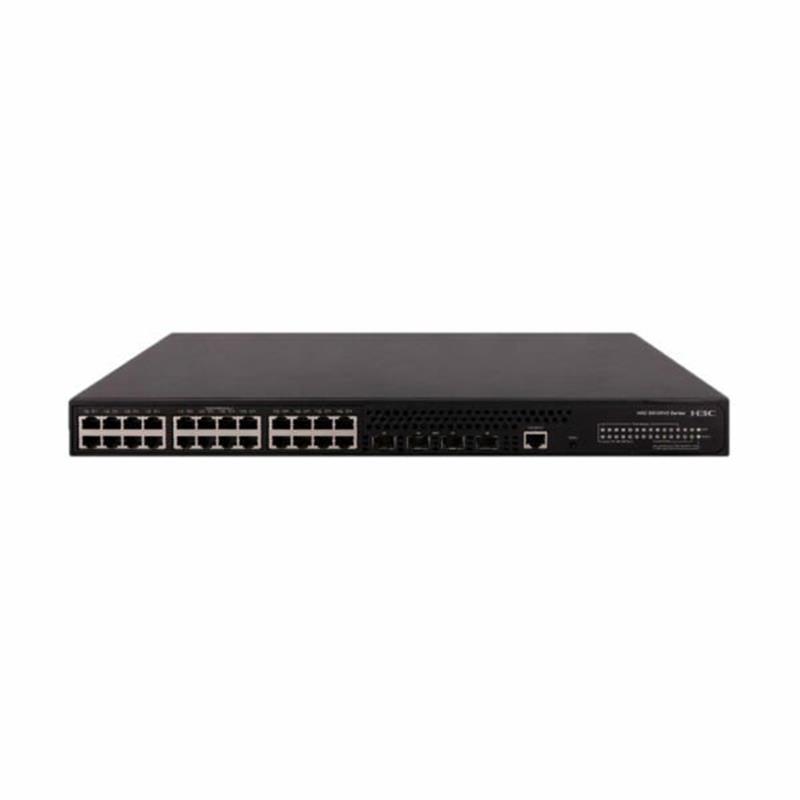 NS106H3C0004_59876 H3C LS-5120V3-28P-PWR-LI-GL L2 24 PORT GIGABIT+4X1GB SFP UPLINK 1XCONSOLE PORT YÖNETİLEBİLİR 185W POE RACKMOUNT - Görsel 1
