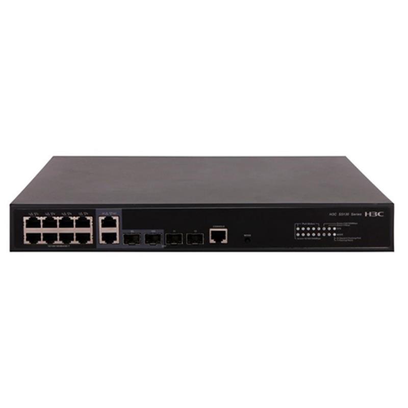 NS106H3C0008_59877 H3C 9801A1NF LS-5130S-10P-HPWR-EI-GL L2 8 PORT GIGABIT+2X1GB SFP UPLINK 1XCONSOLE PORT YÖNETİLEBİLİR 125W POE RACKMOUNT - Görsel 1