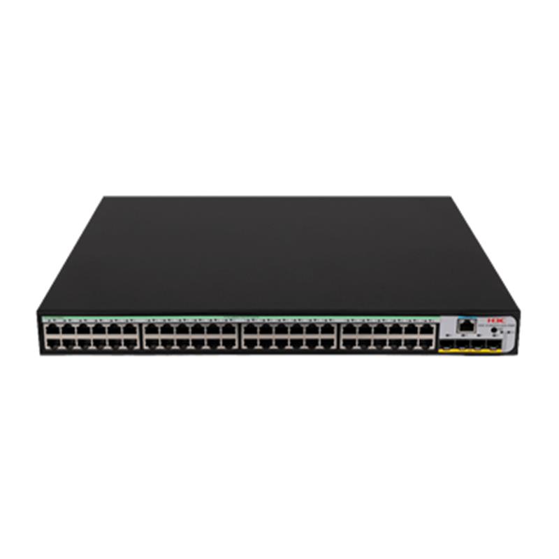 NS106H3C0015_63394 H3C 9801A4MS S1850V2-52X-PWR 48 PORT GIGABIT+4X10GB SFP+ 1XCONSOLE PORT YÖNETİLEBİLİR 370W POE RACKMOUNT SWITCH - Görsel 1