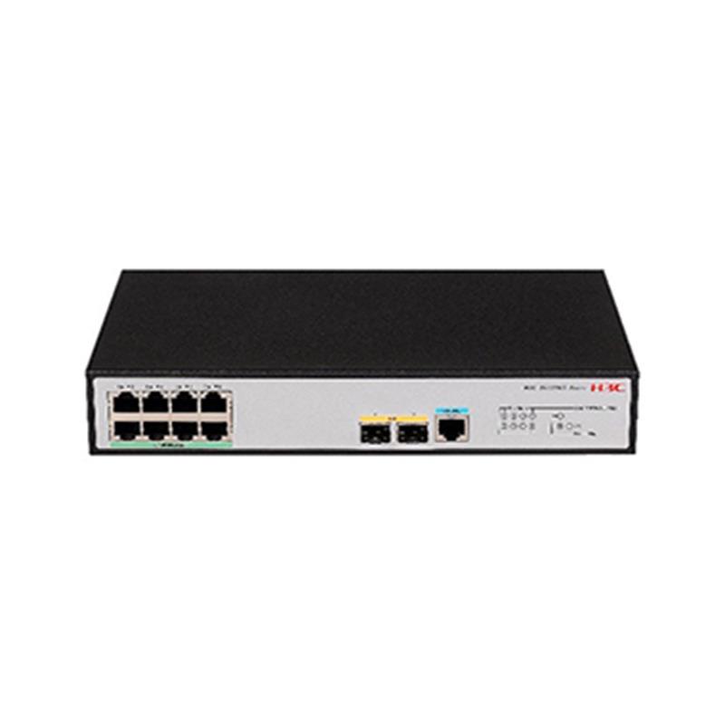 NS106H3C0016_63392 H3C 9801A41P S5120V3-10P-PWR-LI 8 PORT GIGABIT+2X1GB SFP 1XCONSOLE PORT YÖNETİLEBİLİR 125W POE RACKMOUNT SWITCH - Görsel 1