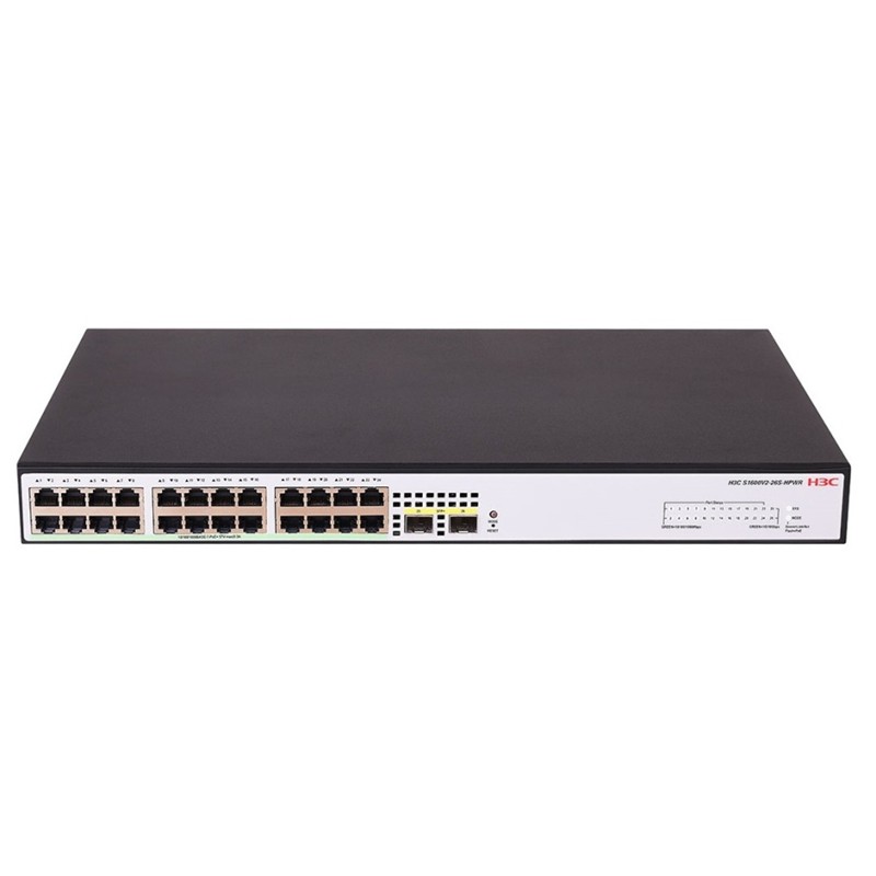 NS106H3C0026_74395 H3C AOLYNK S1600V2-18P-HPWR 16 PORT GIGABIT + 2XGB SFP UPLINK 240W POE YÖNETİLEBİLİR RACKMOUNT SWITCH - Görsel 1