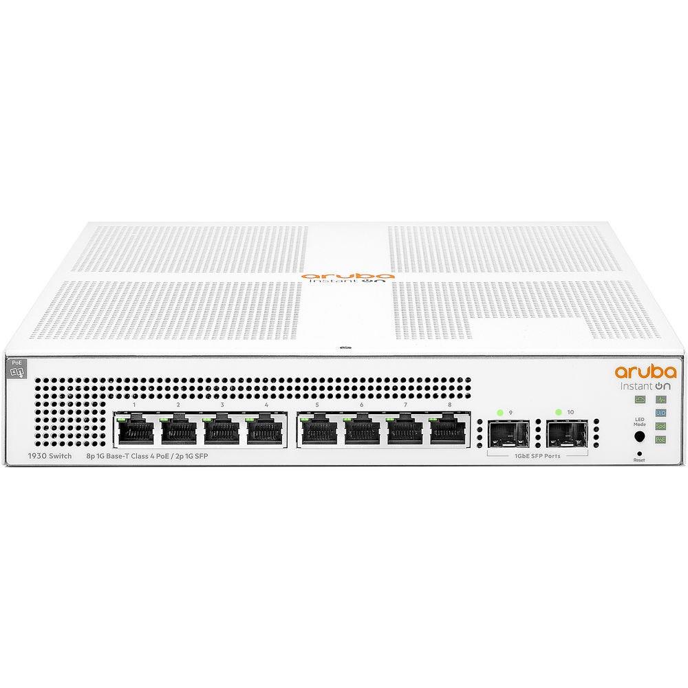 NS106HEW0013_44947 HPE ARUBA ION 1930 JL681A 8 PORT GIGABIT POE + 2XSFP UPLINK YÖNETİLEBİLİR 124W POE SWITCH - Görsel 1