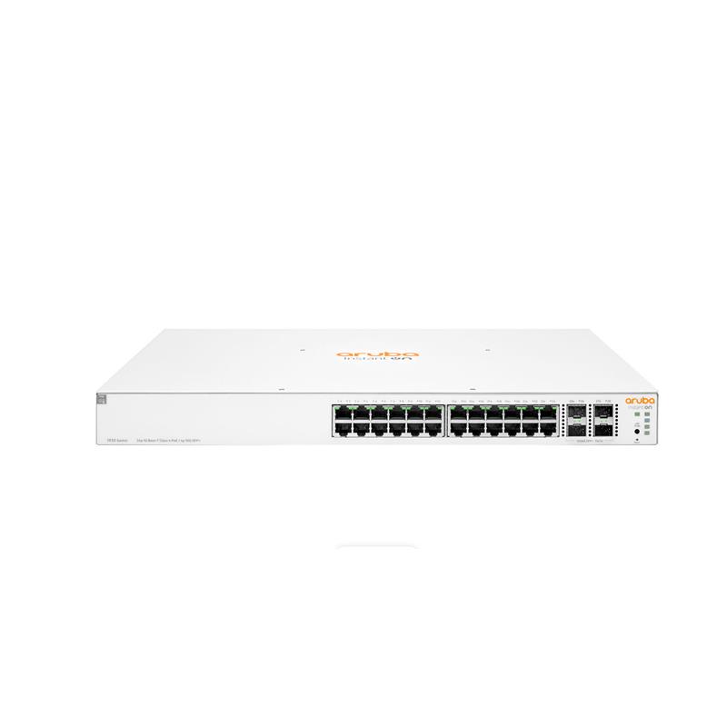 NS106HEW0027_61121 HPE ARUBA ION 1930 JL684B 24 PORT GIGABIT+4X10GB SFP YÖNETİLEBİLİR L2+ RACKMOUNT 370W POE SWITCH - Görsel 1