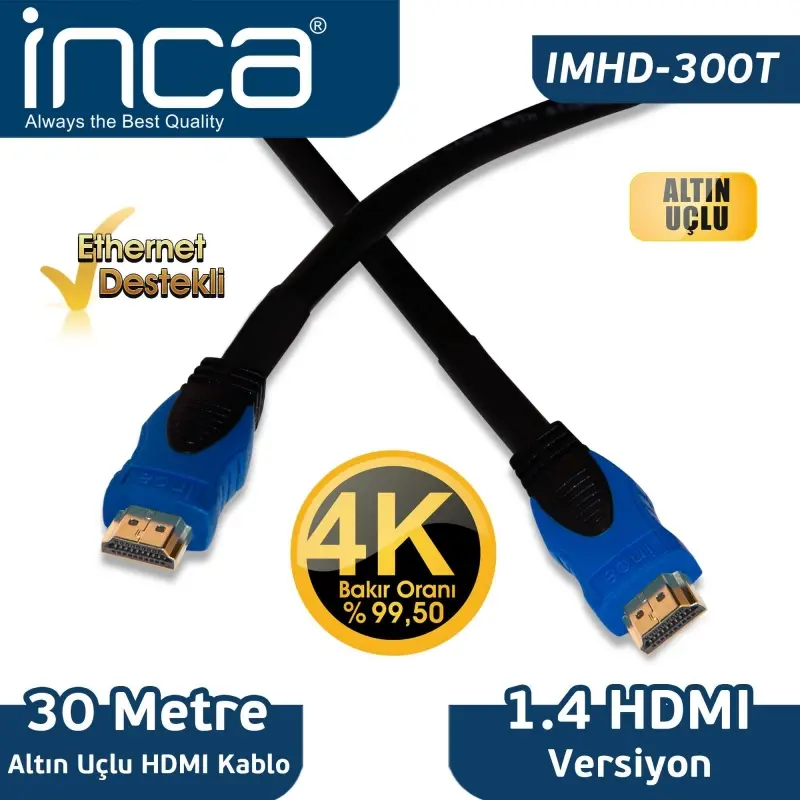 TK140INC0001_23060 INCA IMHD-300T 30M HDMI KABLO - Görsel 1