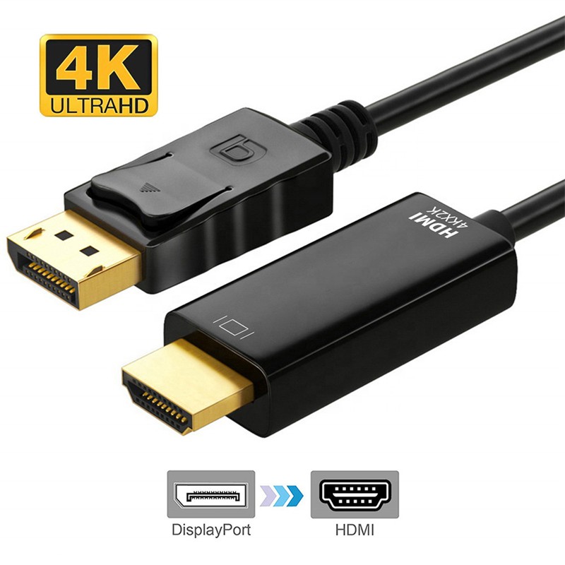 TK140SEN0018_72738 SENSEI SP-DP/HD-0018 4K 60HZ DP TO HDMI 1.8 METRE KABLO - Görsel 1