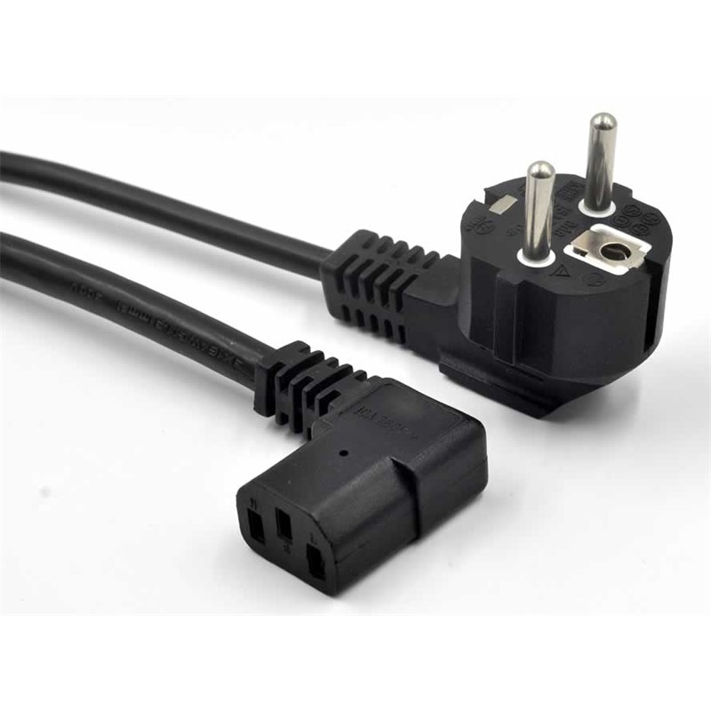 TK150SEN0010_72945 SENSEI EU POWER CORD L TİPİ (SAG) 3X0.75MM 220V 90 DERECE 1.5 METRE POWER KABLO - Görsel 1