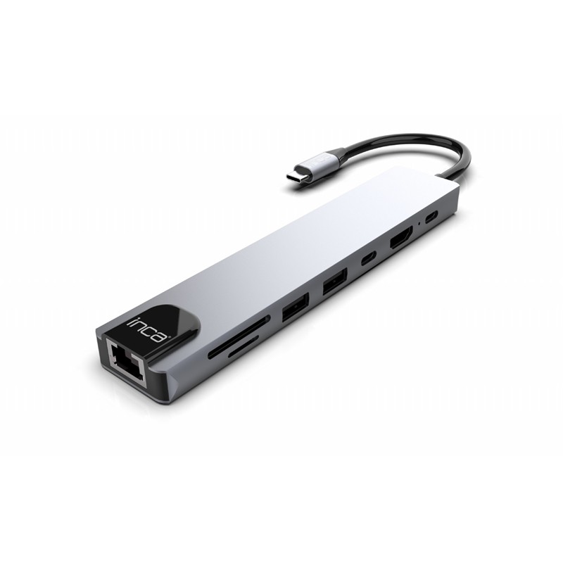 TK230INC0027_72171 INCA ITPC-7 TYPE-C HUB X8COMBO ÇOKLAYICI - Görsel 1