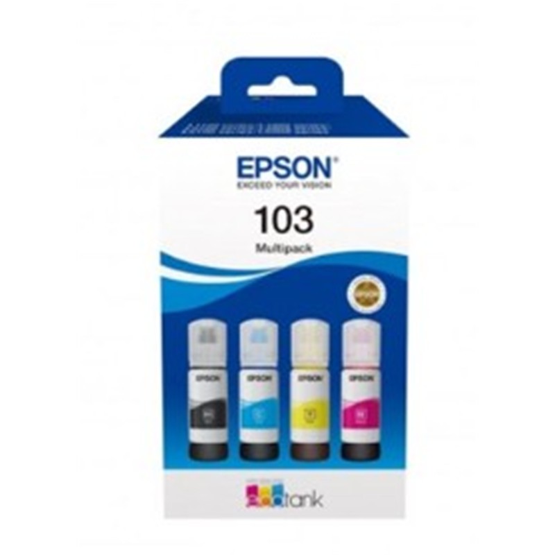 TT110EPS0347_78488 EPSON C13T00S64A 103 BLACK/CYAN/MAGENTA/YELLOW 4 LU MULTIPACK - Görsel 1