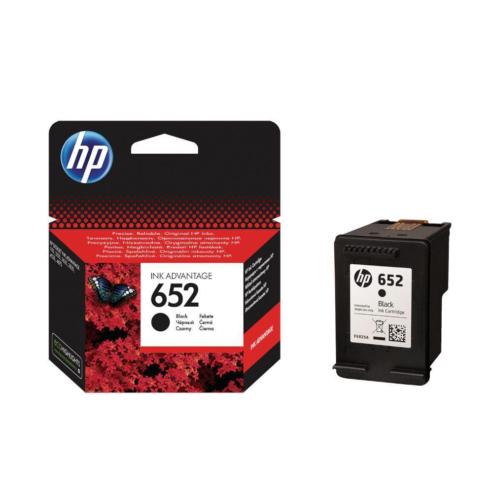 TT110HEW0122_26908 HP F6V25AE SİYAH MÜREKKEP KARTUŞ NO:652 - Görsel 1
