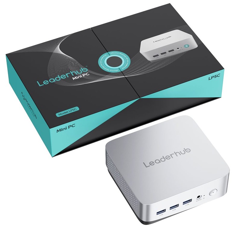 UM120LRB0004_77968 LEADERHUB LP5C I5-12450H 16GB 512SSD WIN11 PRO MINI PC GÜMÜŞ - Görsel 1