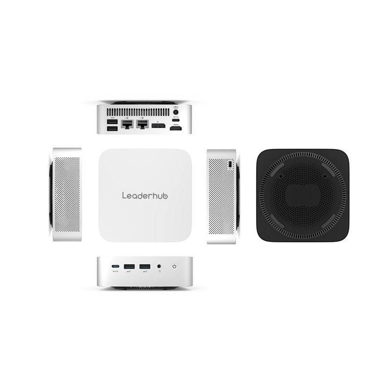UM120LRB0006_78469 LEADERHUB AD8 32GB 1TB SSD RYZEN7 H255 Wİ-Fİ BT W11 PRO MİNİ PC - Görsel 1